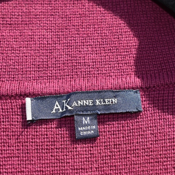 Anne Klein burgundy cardigan - Picture 3 of 5